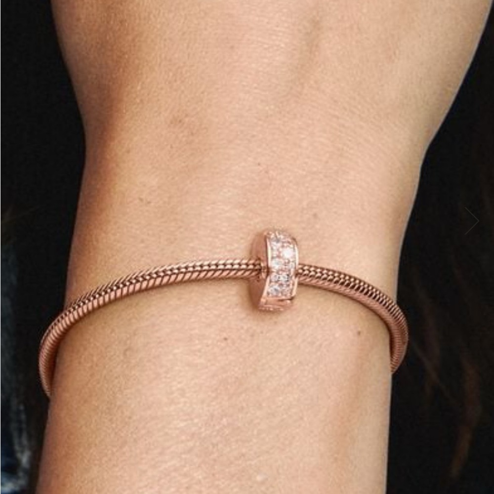 Pink Pavé Clip Charm pandora one clip